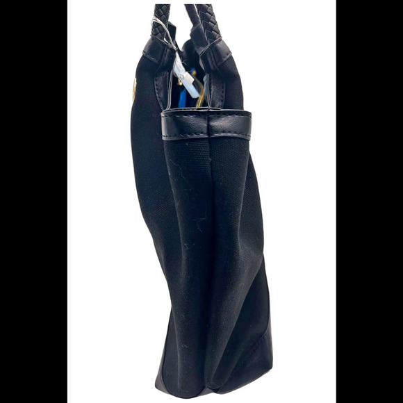 Gunas New York Canvas Double Handle Tote w/ Pouch Ruth Black - Picture 2 of 4